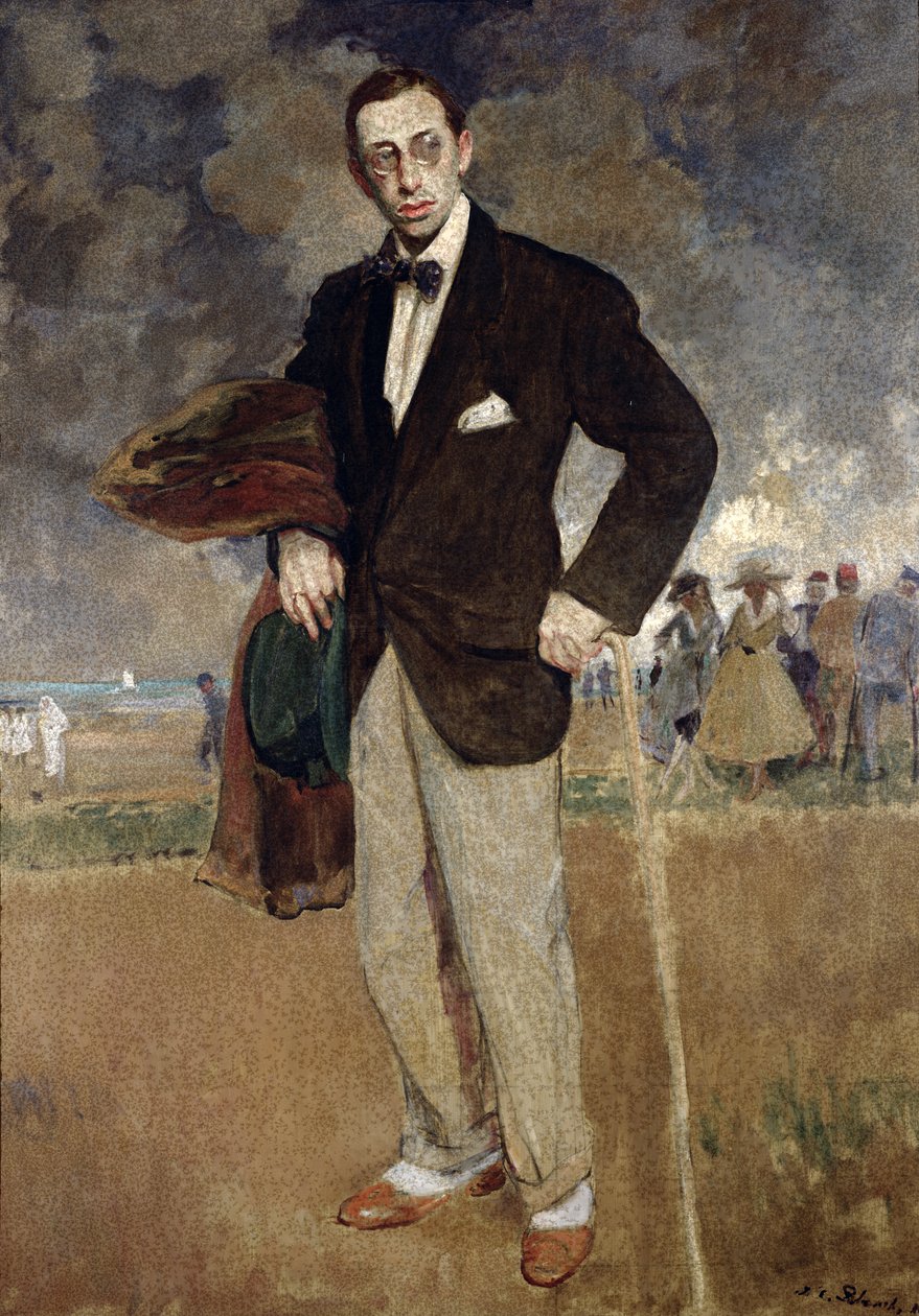 Portrét Igora Stravinského (1882-1971) 1915 od Jacques Emile Blanche