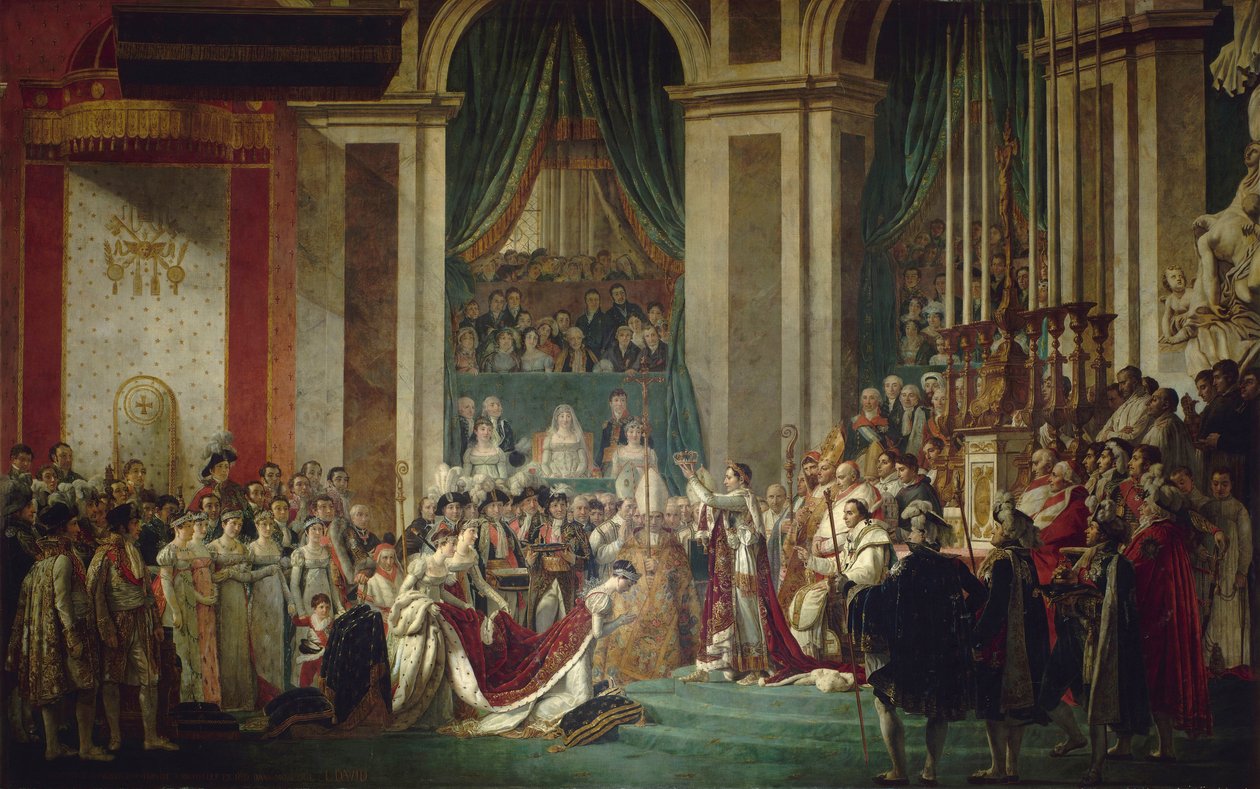 Korunovace císaře a císařovny, 2. prosince 1804 od Jacques Louis David