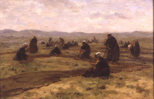 Spravování sítí (olej na panelu) od Jacques Abraham Zon
