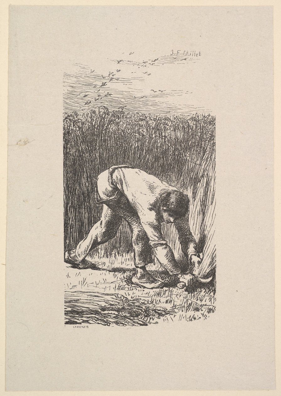 The Reaper, 1853. od Jacques Adrien Lavieille