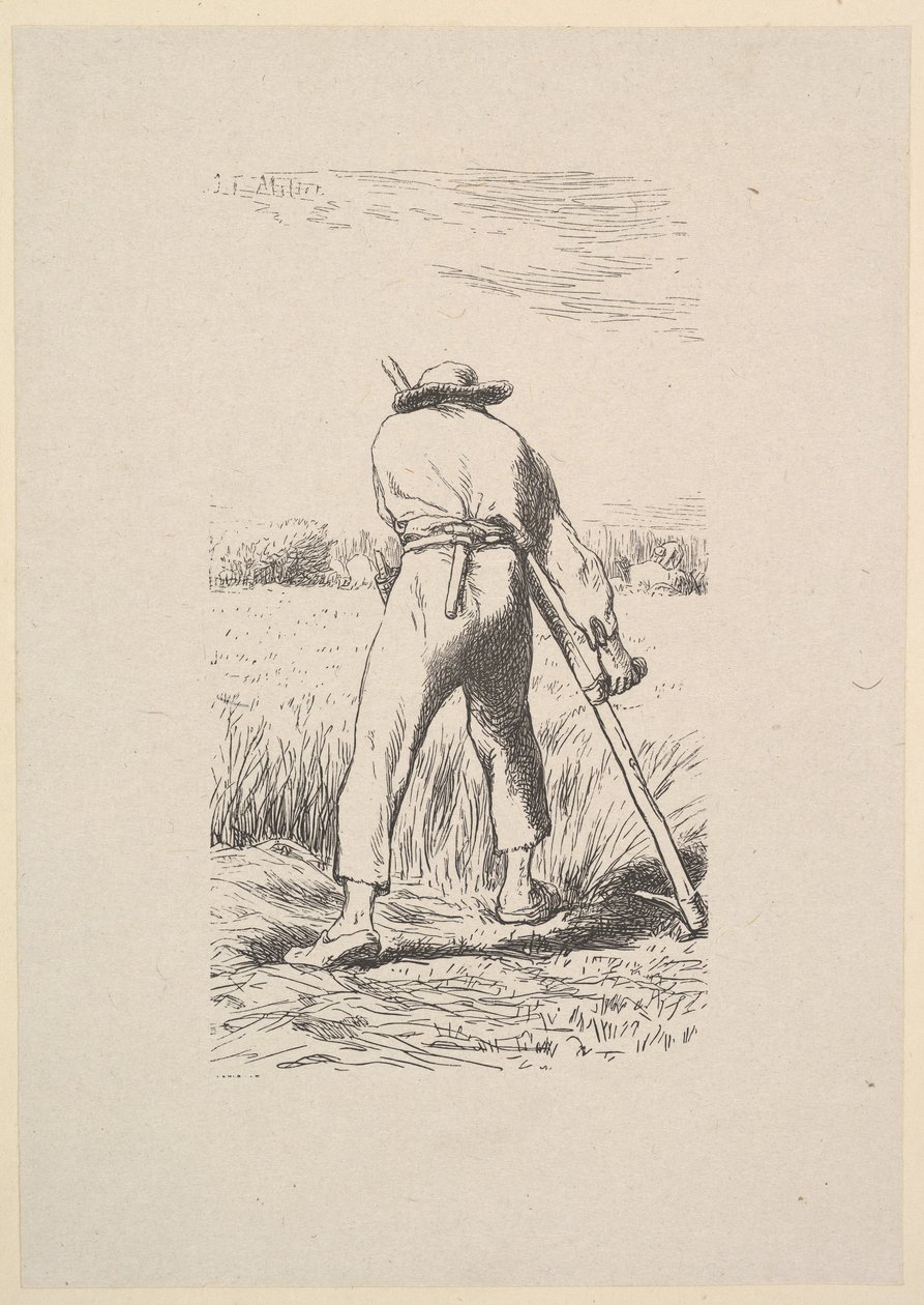 The Wheat Reaper, 1853. od Jacques Adrien Lavieille