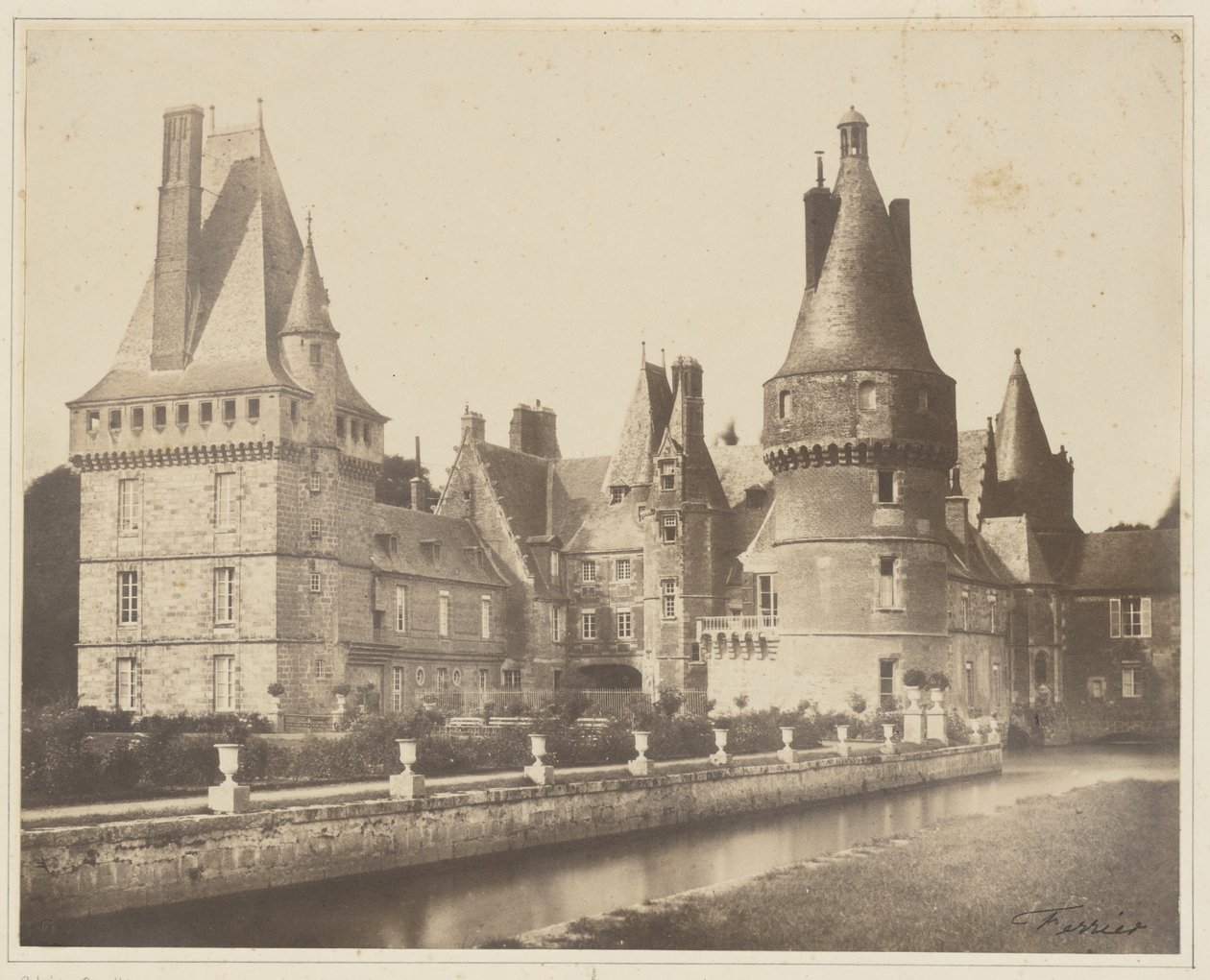 Pohled na hrad Maintenon od Jacques Alexandre Ferrier