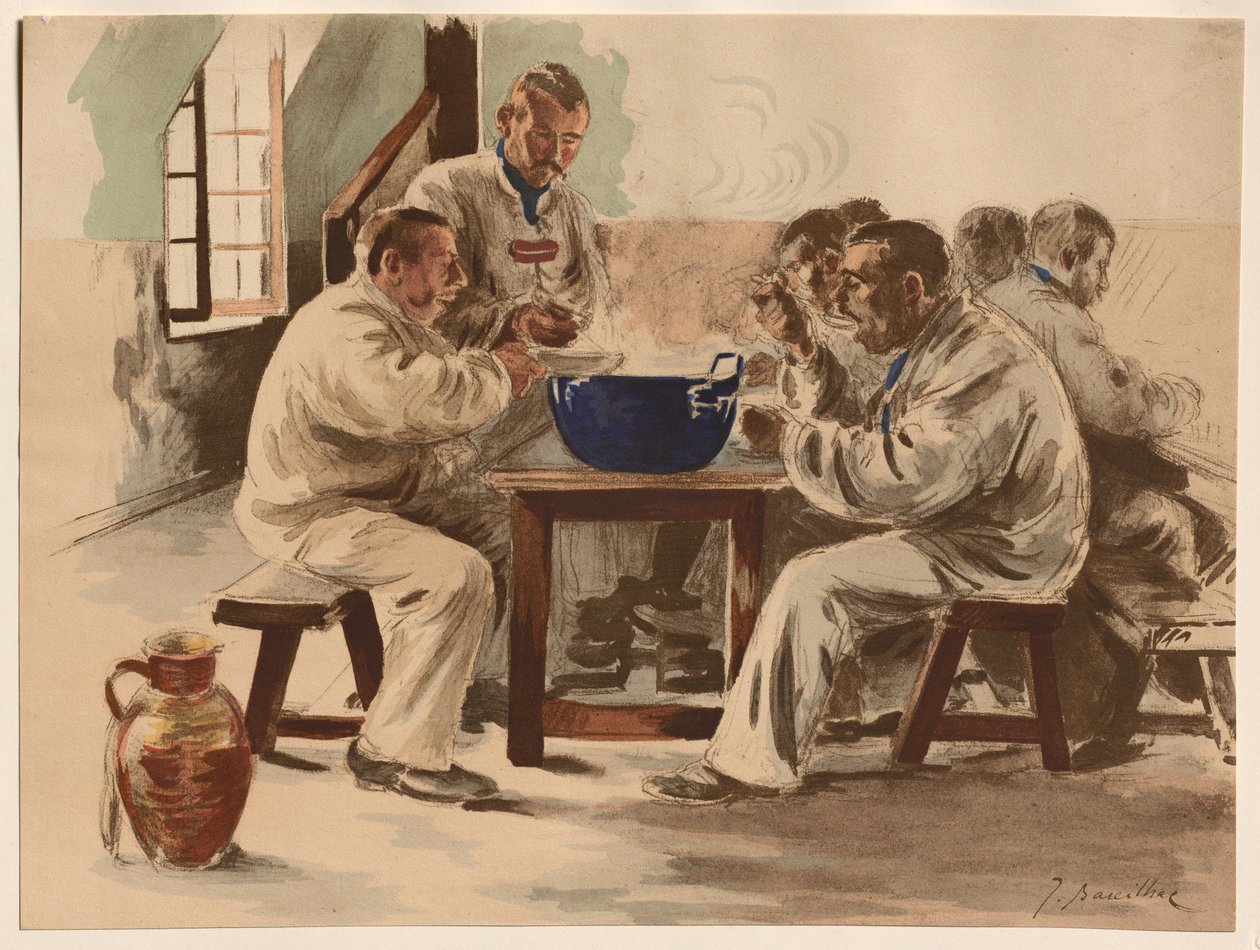 La Soupe à la Chambrée, 1899. od Jacques Baseilhac