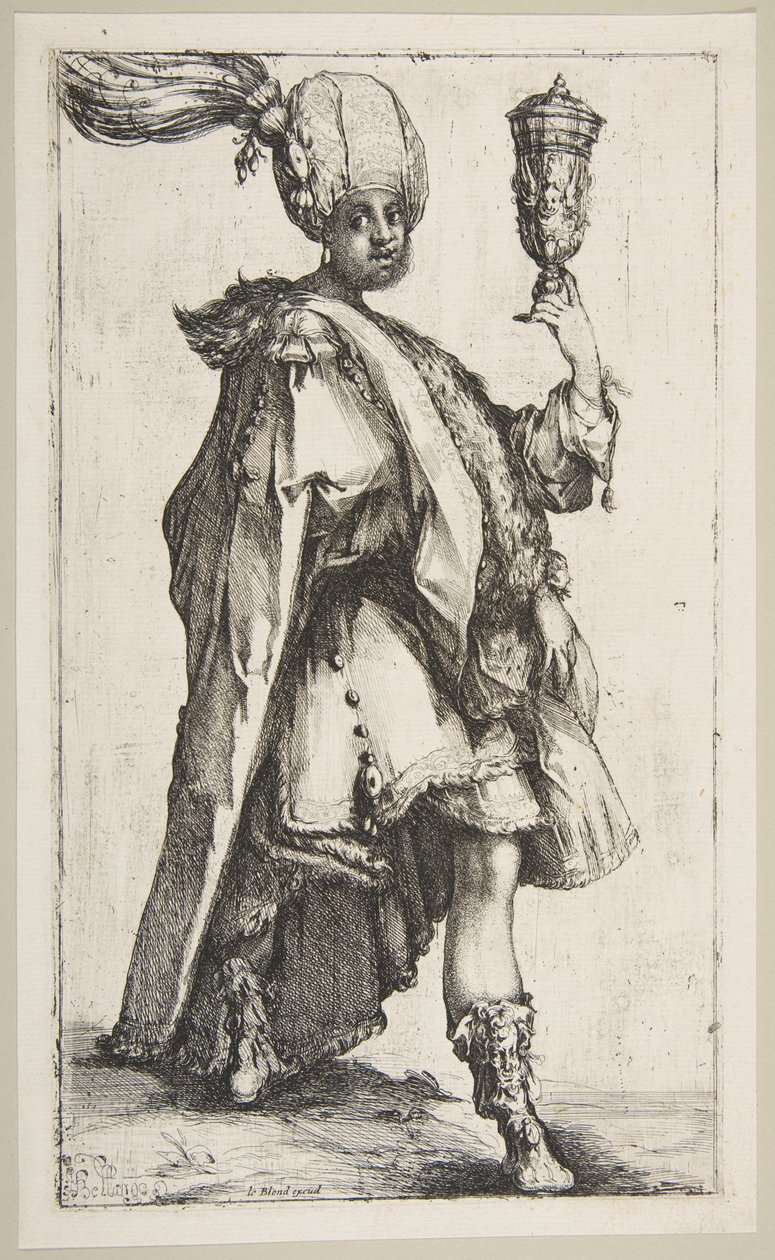 Balthasar, ze série Tří králů, 1595-1616. od Jacques Bellange