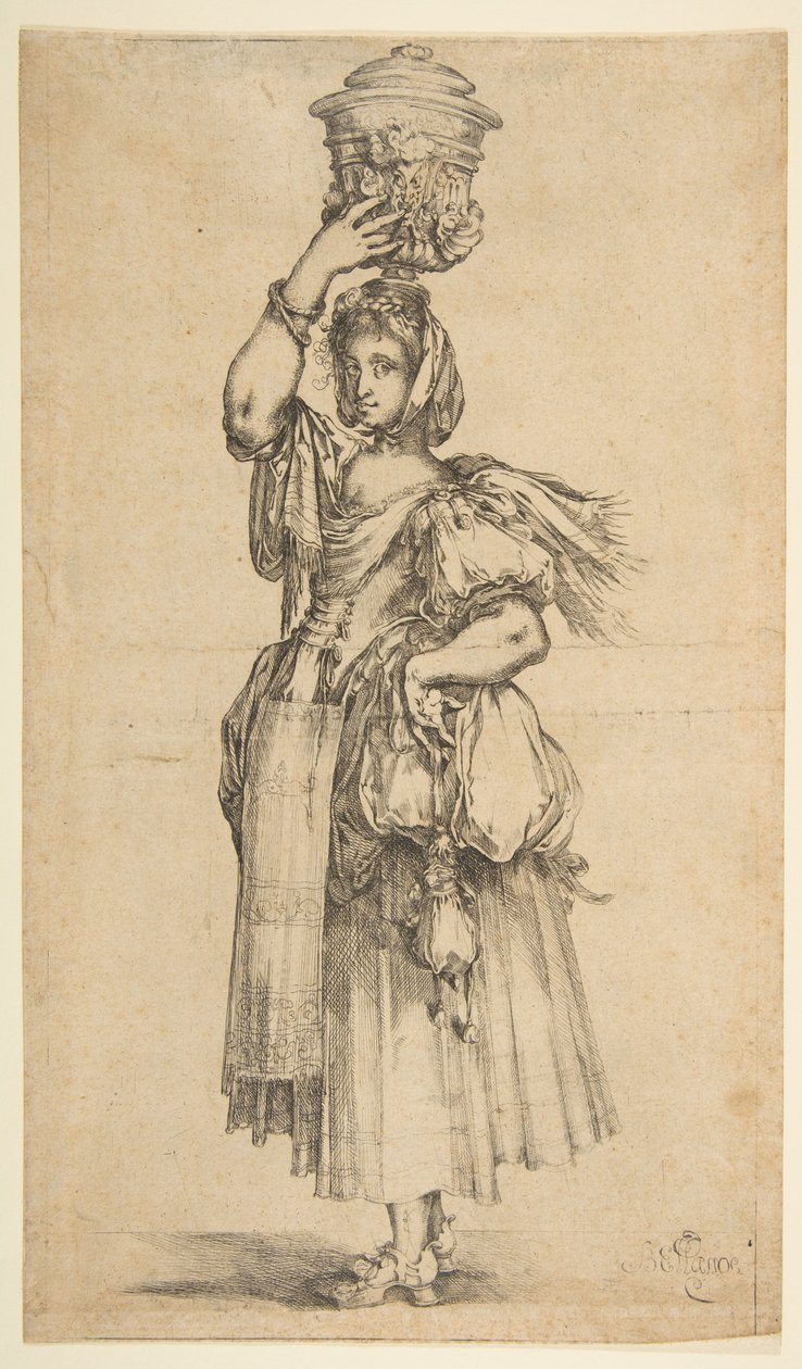 Gardener, ze série Hortulanae. od Jacques Bellange