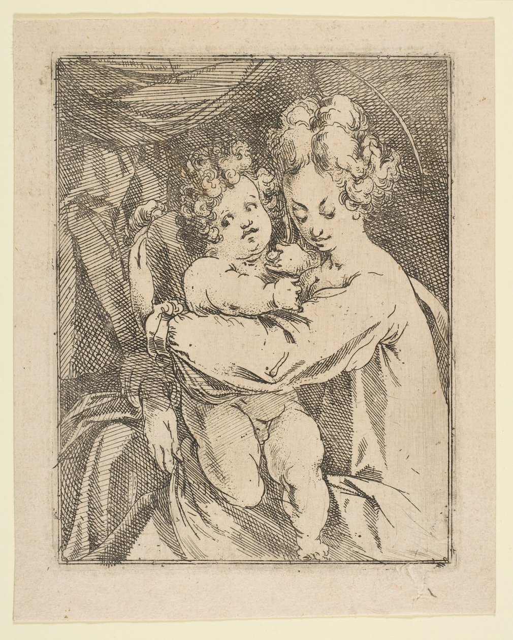 Madona s dítětem, 1612-16. od Jacques Bellange