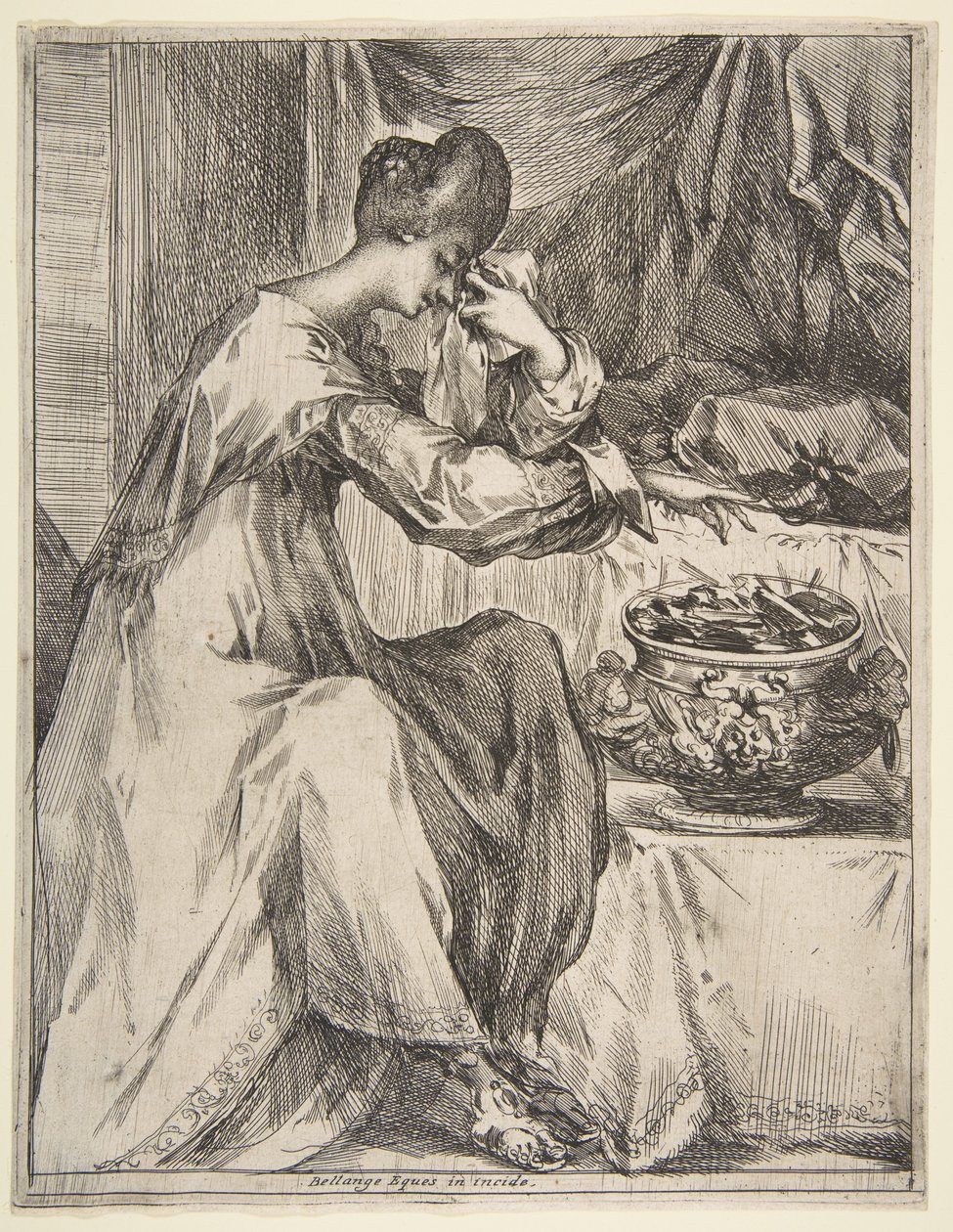 Sebevražda Portie, 1612-16. od Jacques Bellange