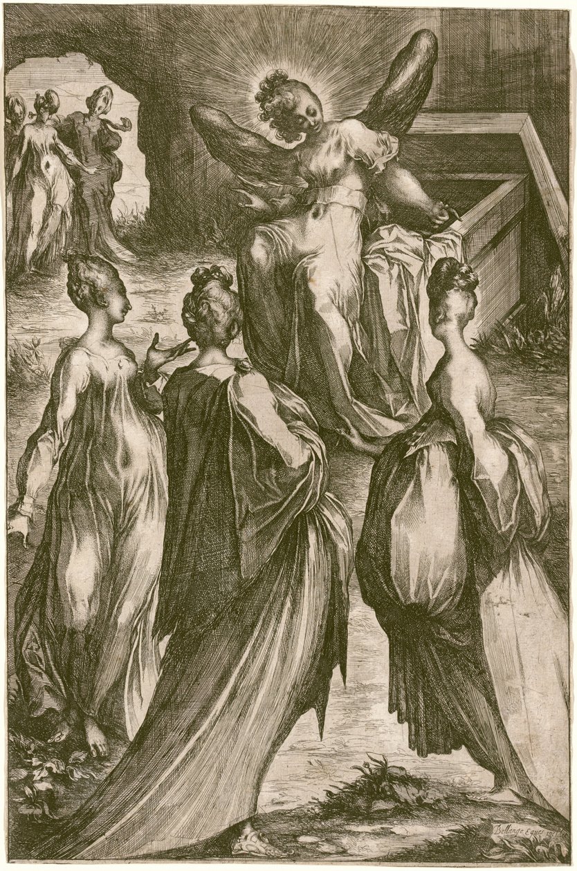 Tři Marie u hrobu od Jacques Bellange