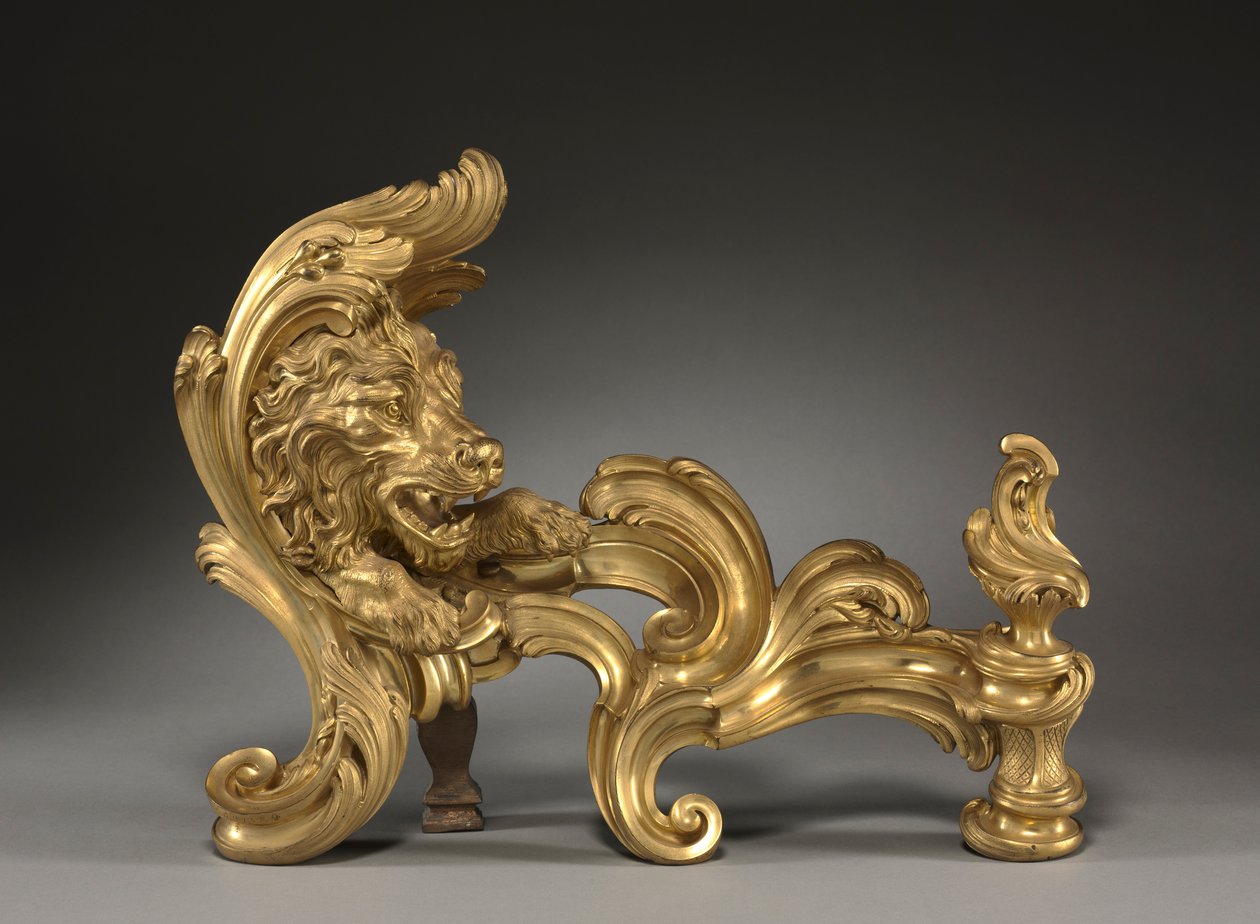 Pár Andirons Chenets, 1752. od Jacques Caffieri