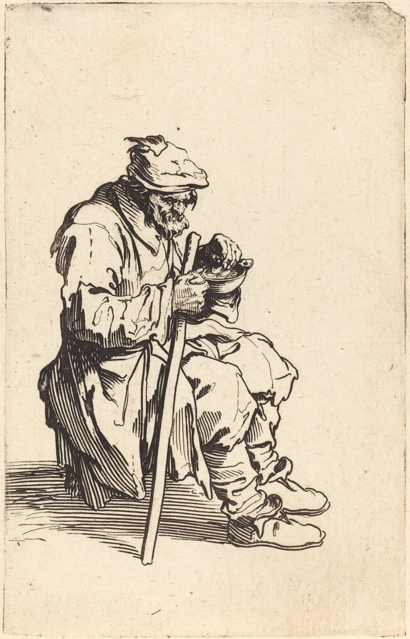 Žebrácké pojídání, c. 1622. od Jacques Callot