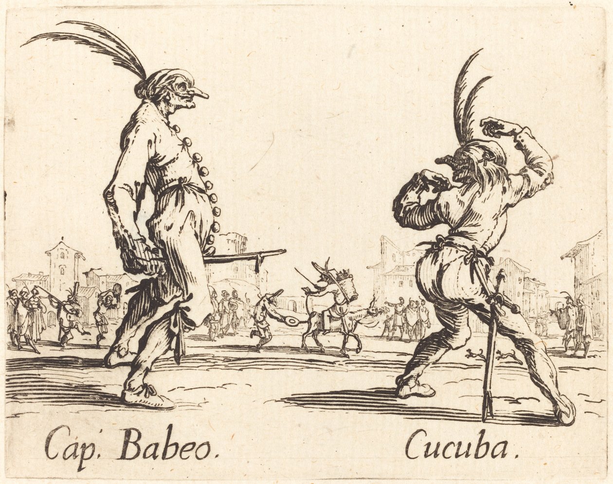 Kapitola Babeo a Cucuba od Jacques Callot