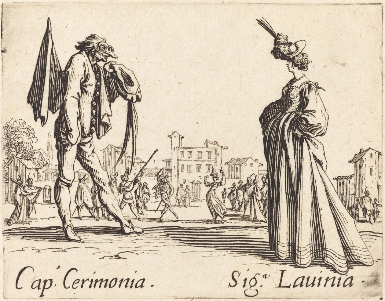 Cap. Ceremony a Siga. Lavinia od Jacques Callot