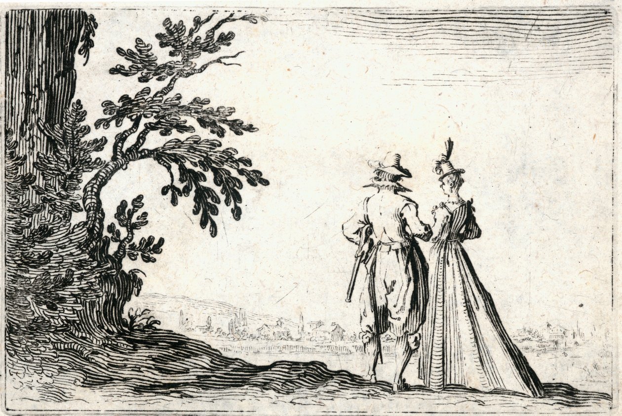 Kaprici různých postav od Jacques Callot