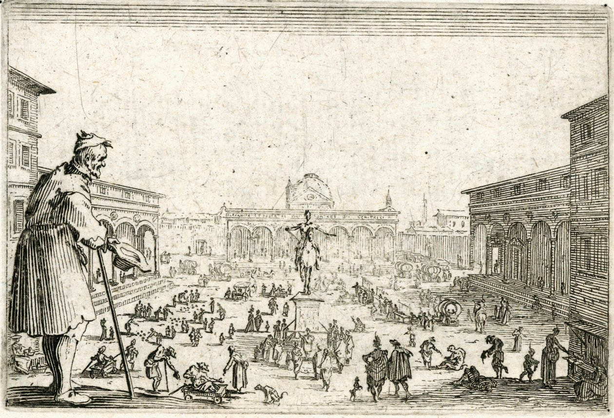 Kaprici různých postav od Jacques Callot