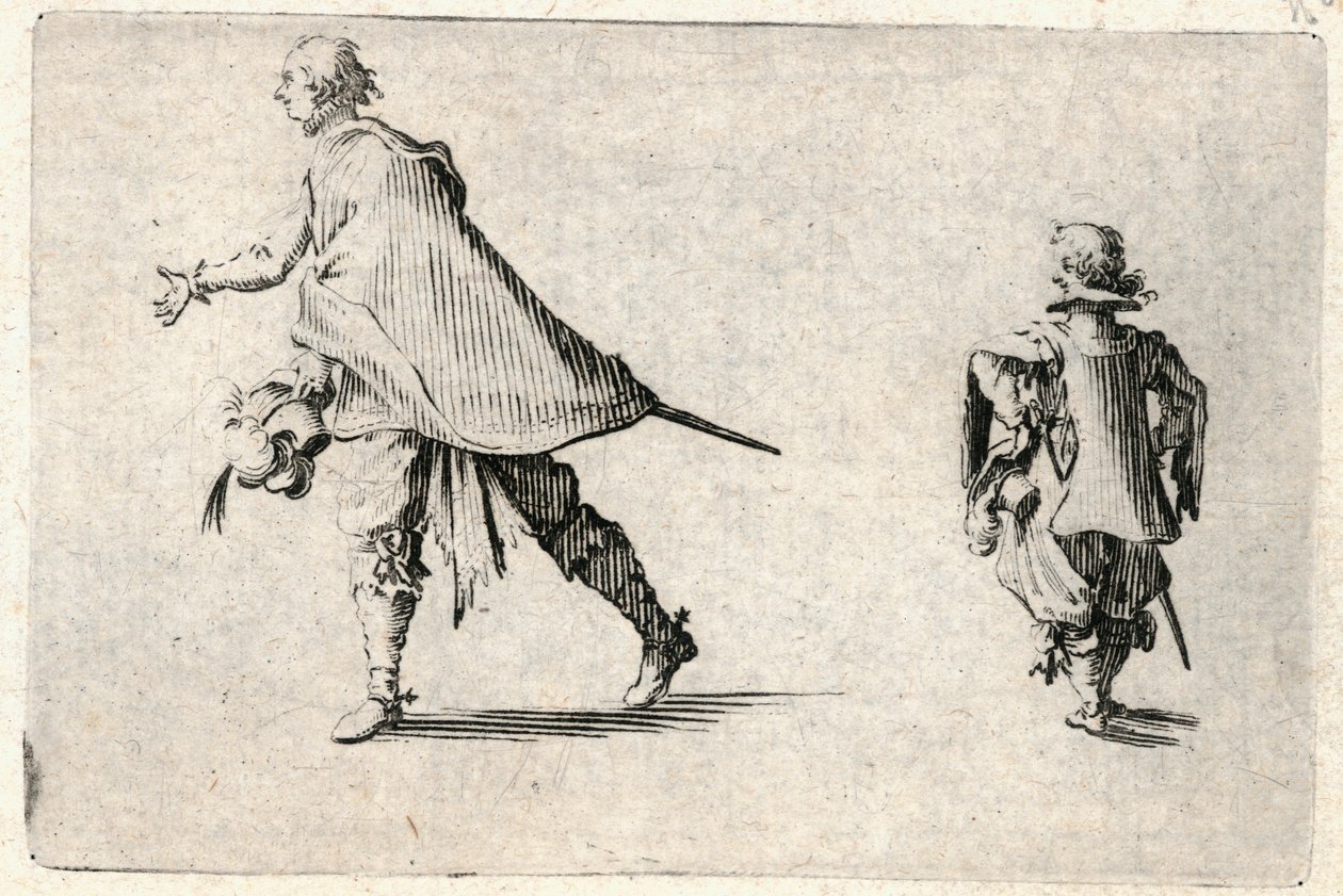 Kaprici různých postav od Jacques Callot