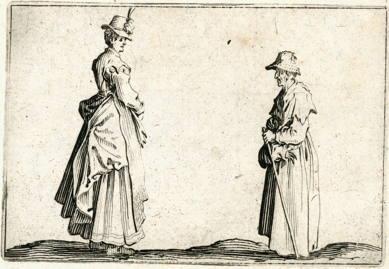 Kaprici různých postav od Jacques Callot