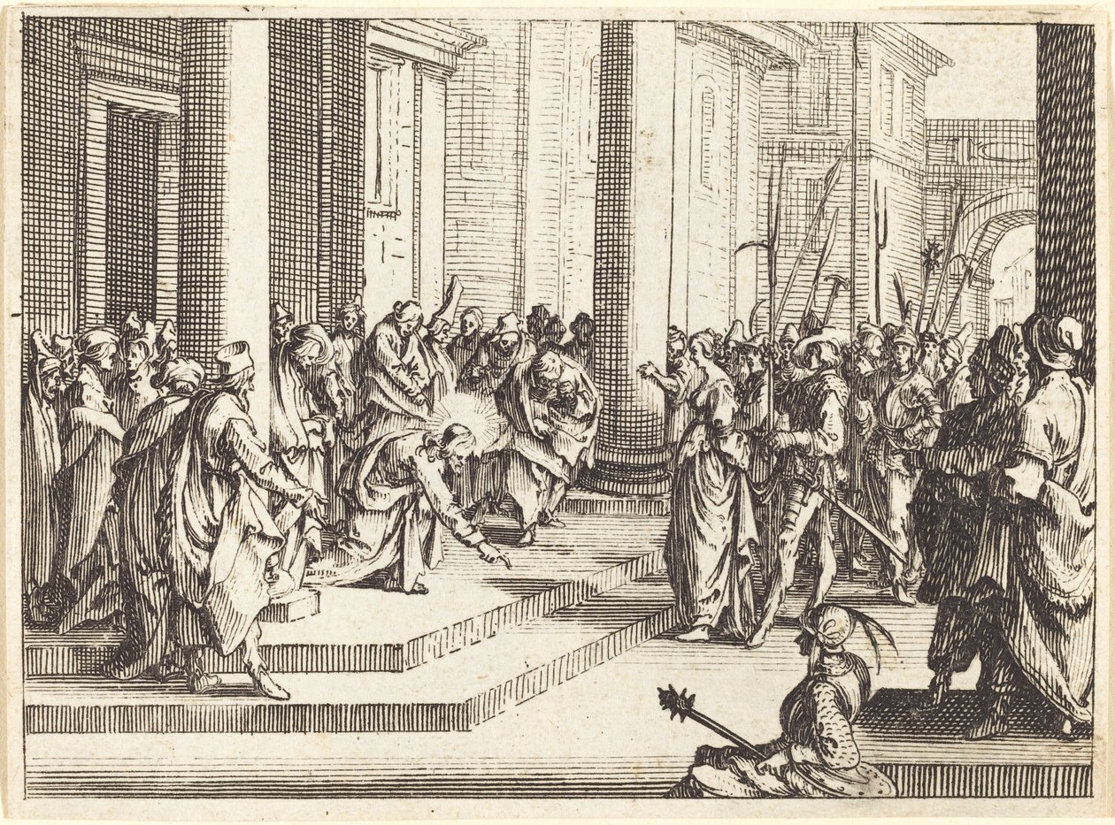Kristus a žena přistižená v cizoložství od Jacques Callot