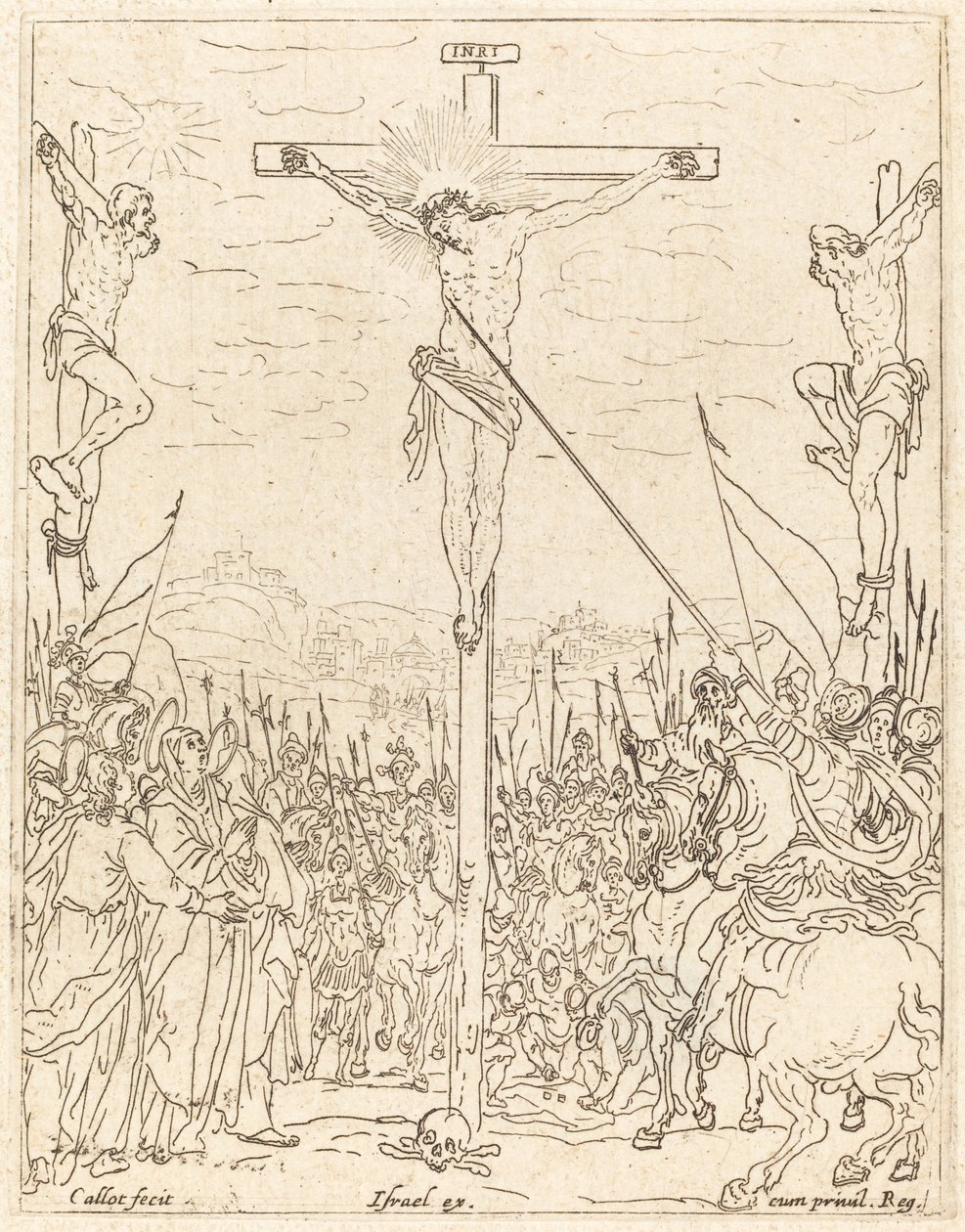 Kristus na kříži. od Jacques Callot