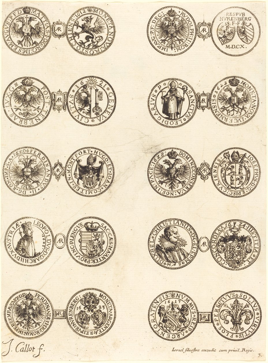 Mince [deska 3]. od Jacques Callot
