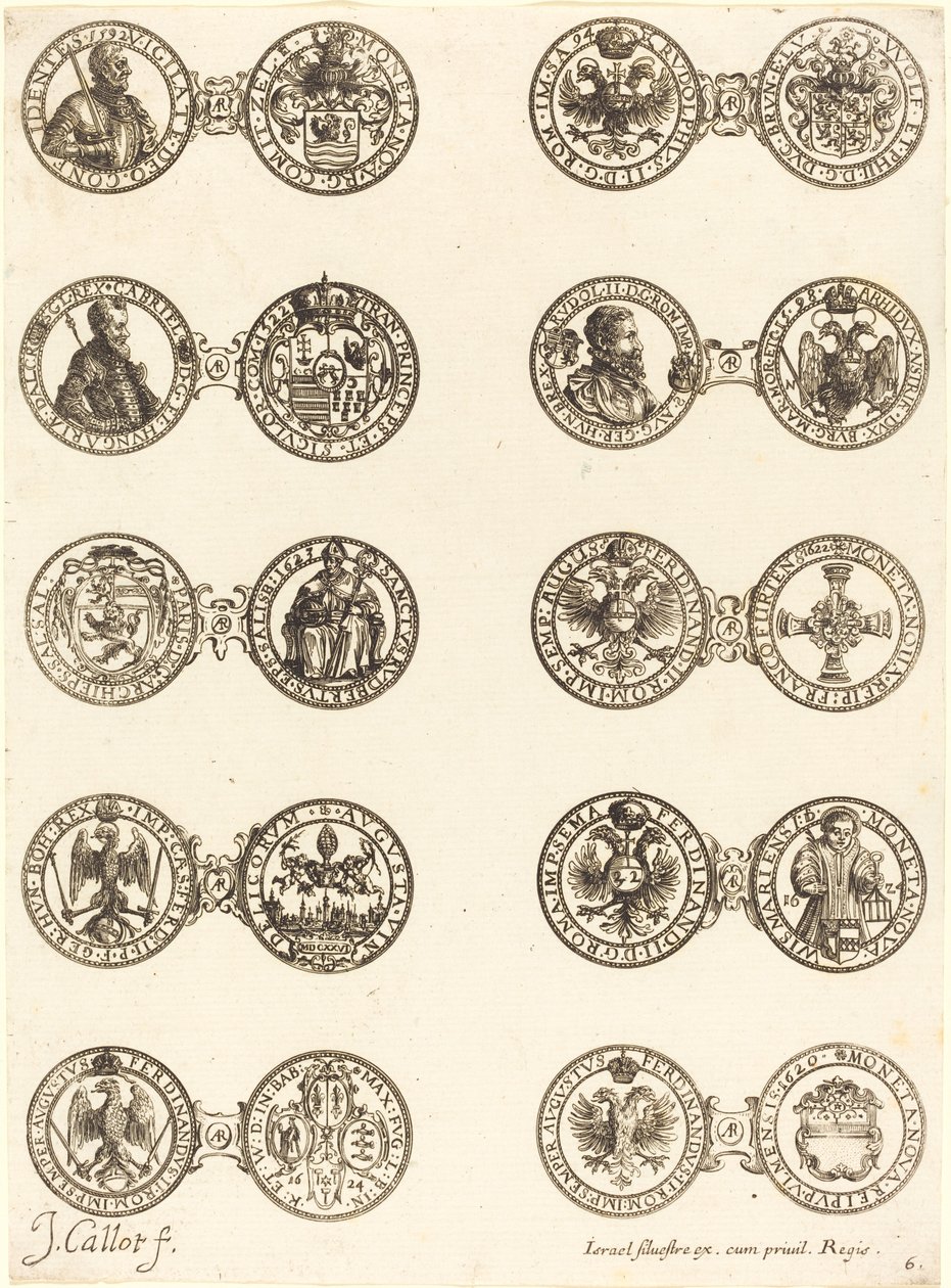Mince [deska 6]. od Jacques Callot