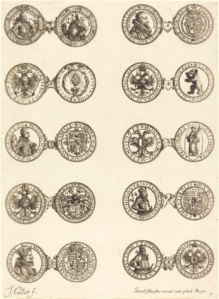 Mince [deska 9]. od Jacques Callot