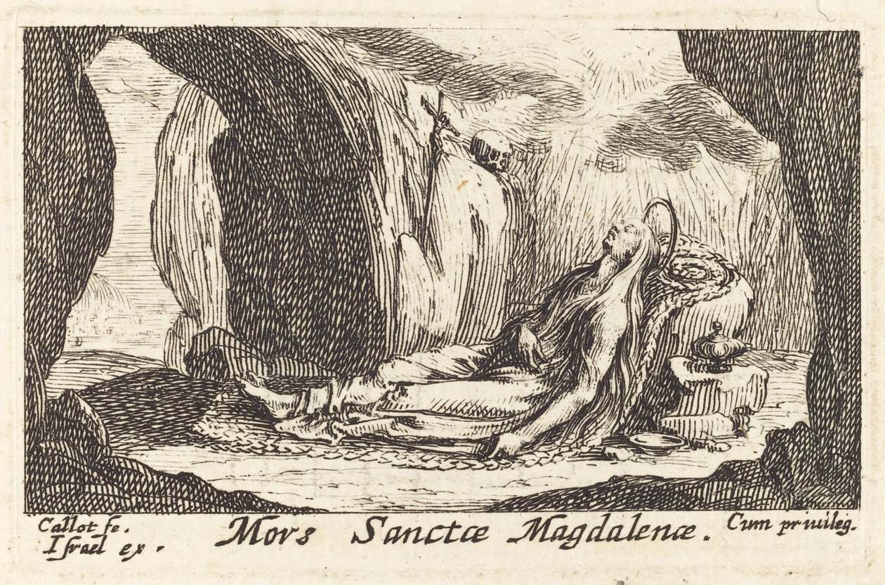 Smrt Magdaleny od Jacques Callot