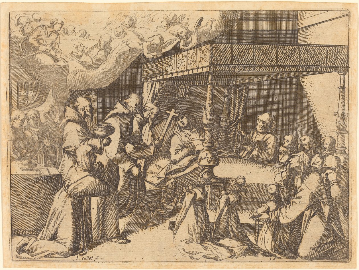 Smrt královny od Jacques Callot