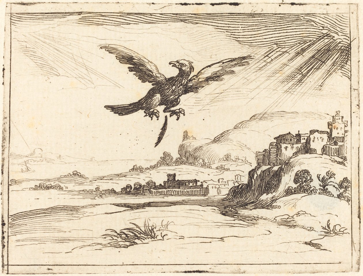 Orel ztrácí staré pírko od Jacques Callot
