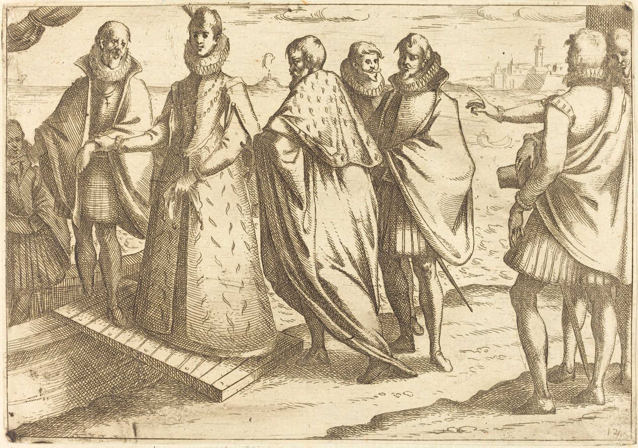 Nalodění v Janově od Jacques Callot