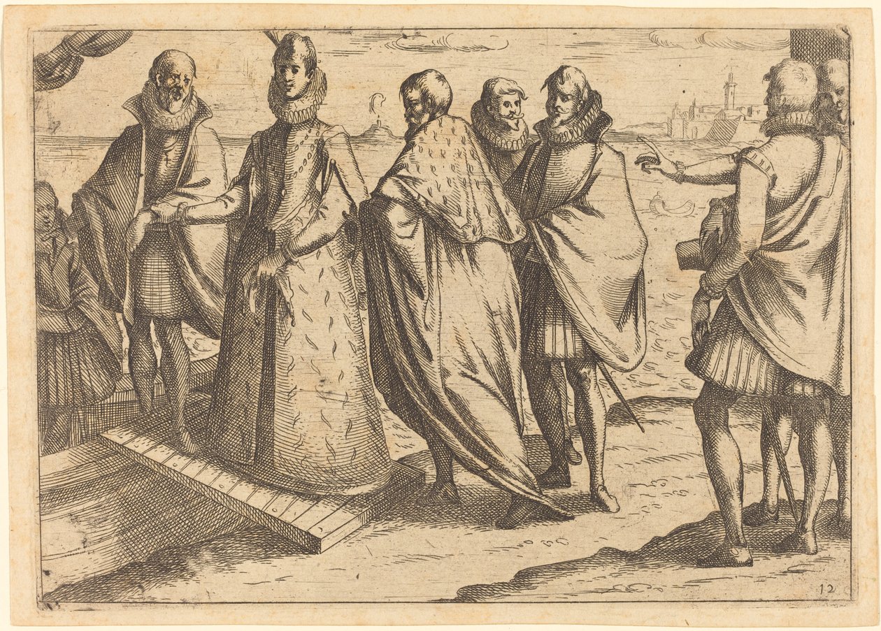 Nalodění v Janově od Jacques Callot
