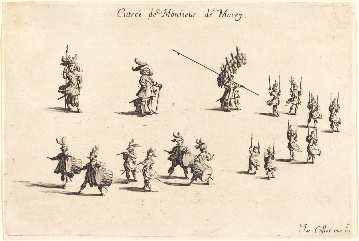 Vstup pana de Macey, 1627. od Jacques Callot