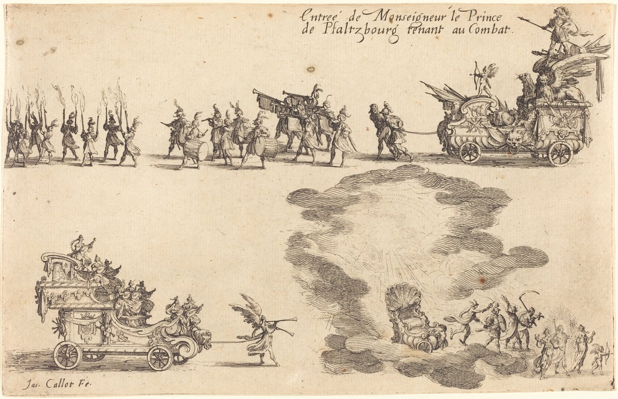 Vstup prince z Pfaltzbourgu od Jacques Callot