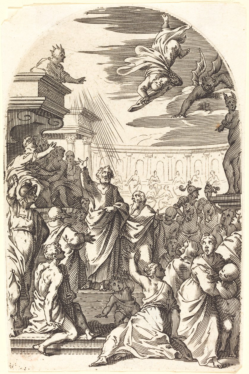 Pád Šimona kouzelníka od Jacques Callot
