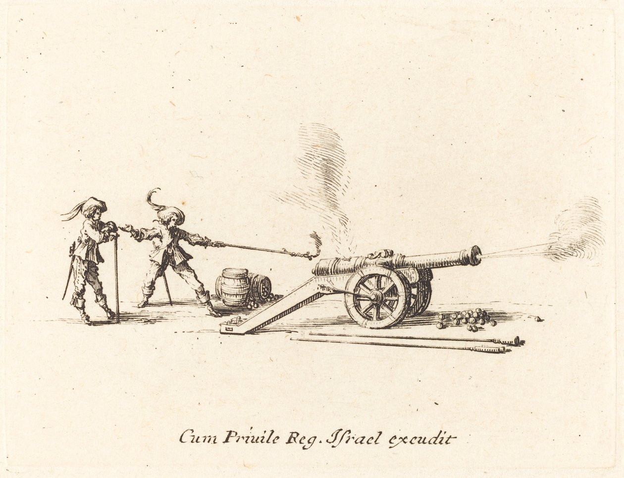 Střelba z děla od Jacques Callot