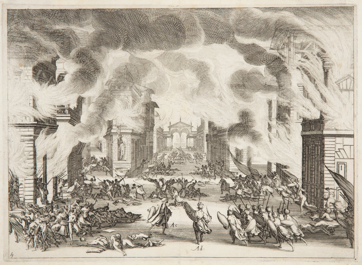 Čtvrté Solimanovo dějství od Jacques Callot