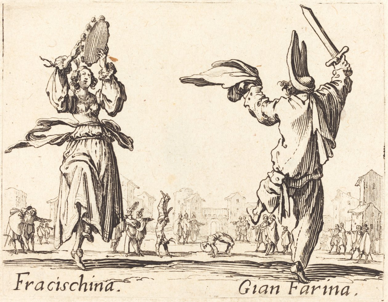 Fracischina a Gian Farina od Jacques Callot