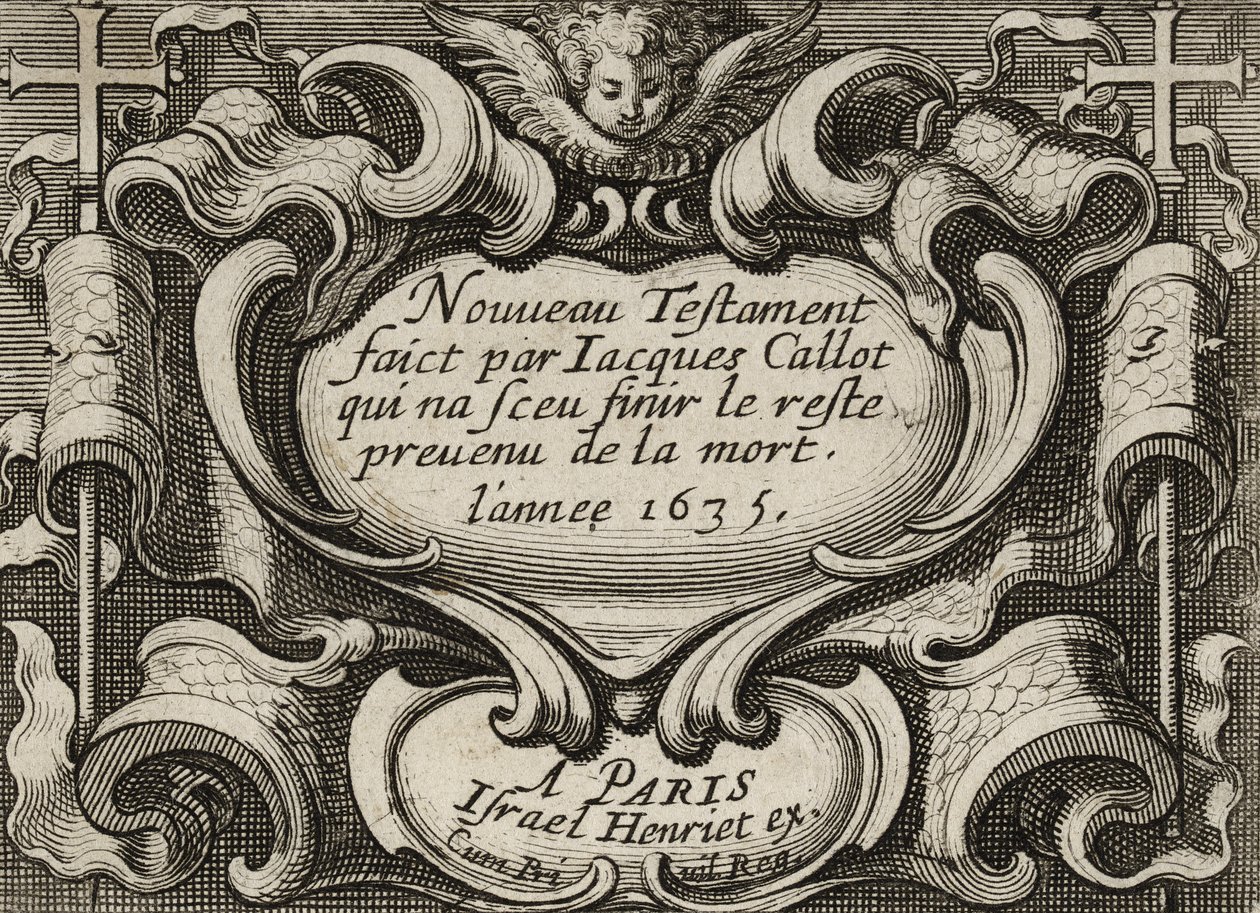 Frontispis, kolem roku 1635 od Jacques Callot