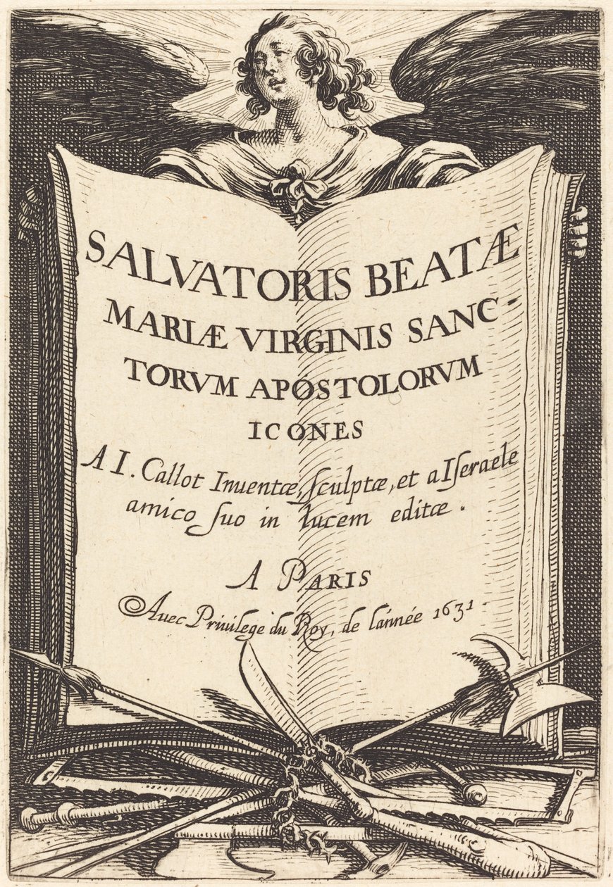 Frontispis pro „Velké apoštoly“ od Jacques Callot