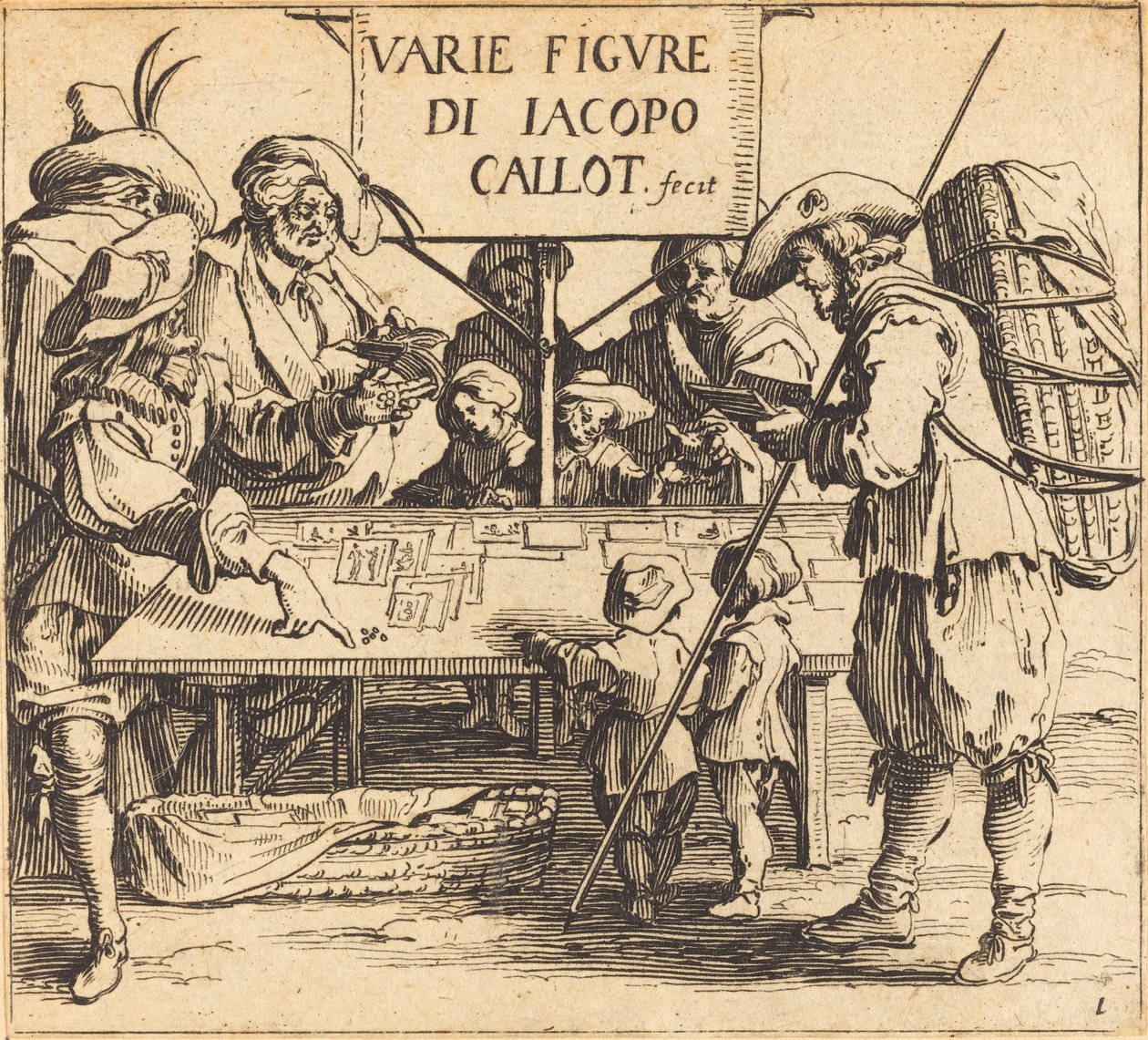 Frontispis pro "Varie Figure" od Jacques Callot