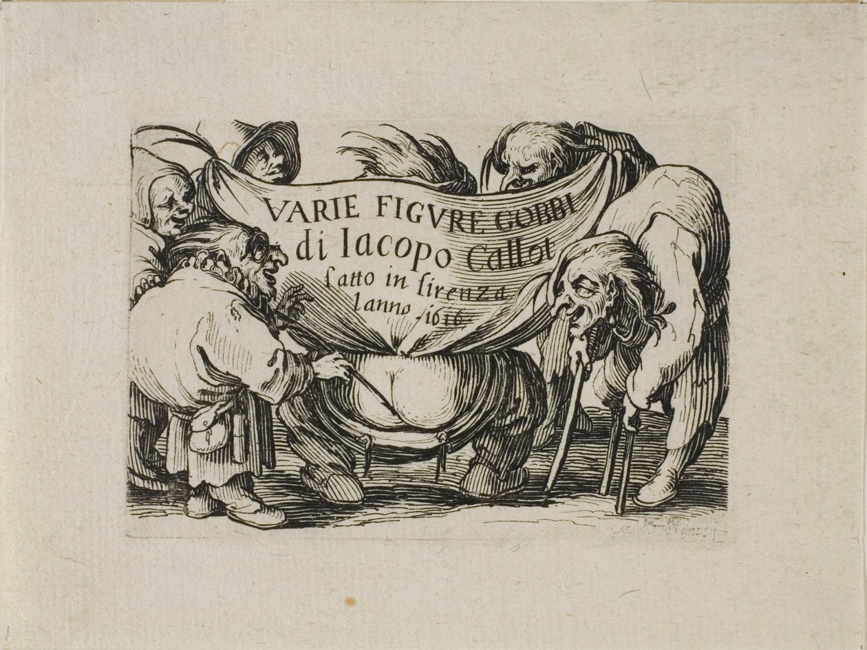 Frontispis, od Varie Figure Gobbi od Jacques Callot