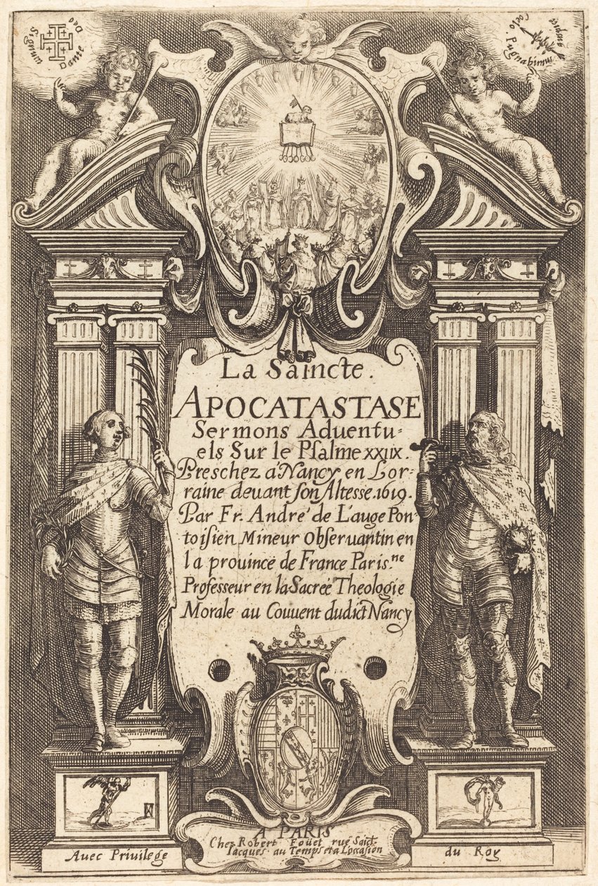 Frontispis svaté Apocatastase od Jacques Callot