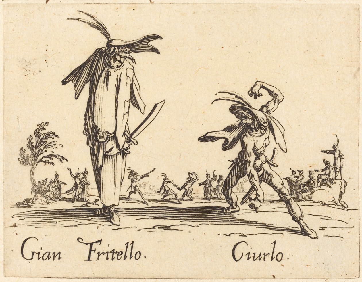 Gian Fritello a Ciurlo, c. 1622. od Jacques Callot