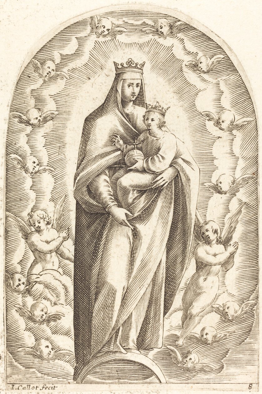 Neposkvrněné početí, 16081611. od Jacques Callot