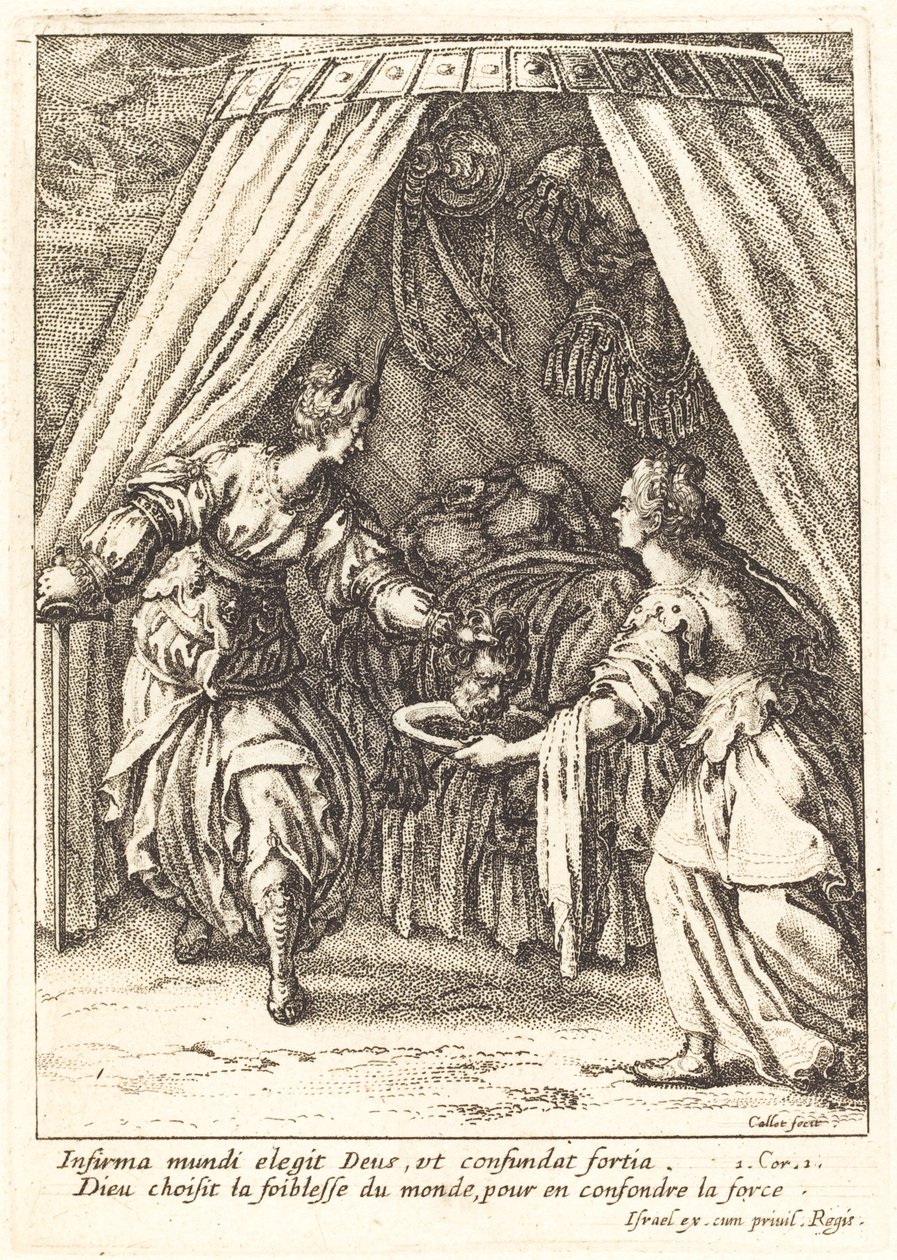 Judith s hlavou Holoferna od Jacques Callot