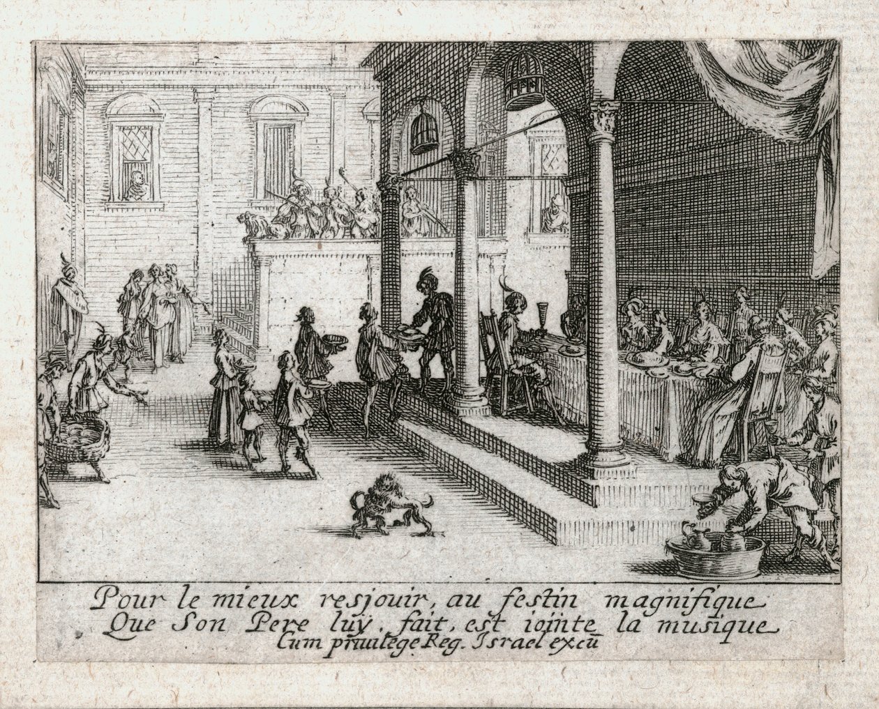 Život marnotratného syna ... (rytina) od Jacques Callot