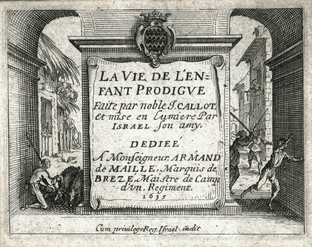 Život marnotratného syna ... (rytina) od Jacques Callot