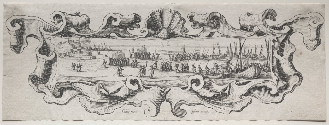 Vylodění vojsk od Jacques Callot