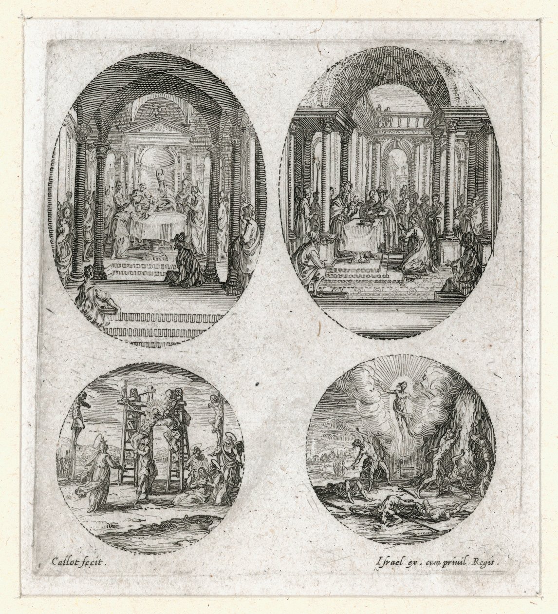 Zázraky umučení ... (rytina) od Jacques Callot