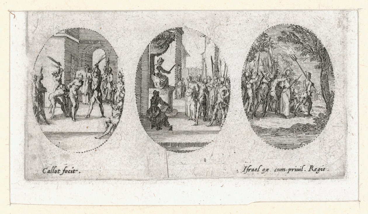 Zázraky umučení ... (rytina) od Jacques Callot