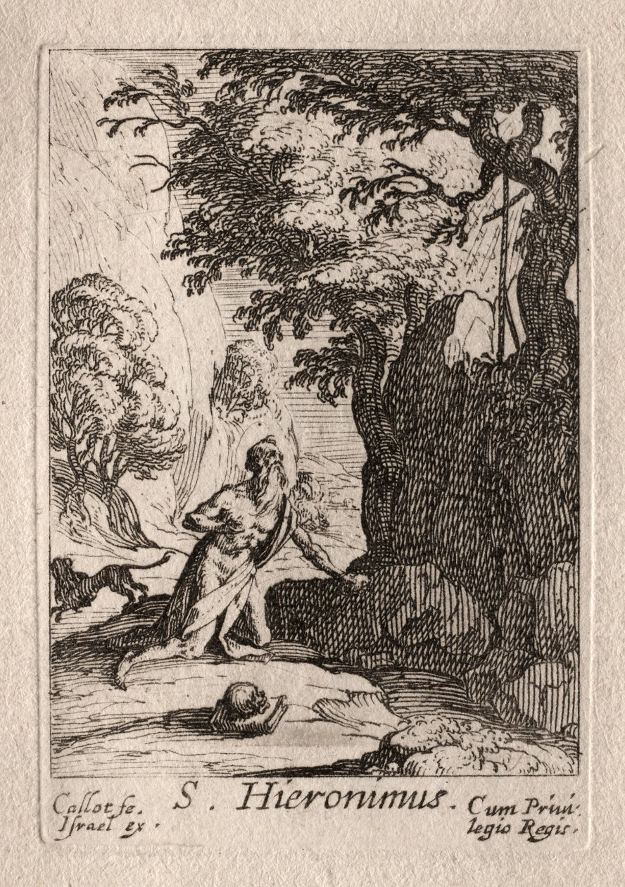 Kajícníci: sv. Jerome od Jacques Callot